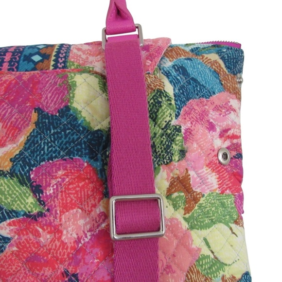 Vera Bradley Superbloom Change It Up Backpack Bookbag Pink Floral School Quilted - Picture 5 of 10